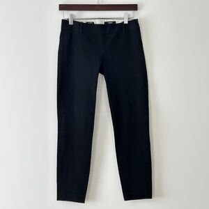 J Crew Minnie Black Stretch Cotton Twill Pants